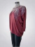 Sweater importado hojas Bordo ART8870 en internet