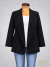 Blazer crep zara cuello smoking - Negro ART9531