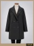 Blazer tipo Saco de en paño negro con botones ART9095
