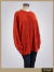 Pullover poncho con bolsillo terracota ART9124