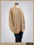 Pullover poncho con bolsillo beige ART9125 - comprar online