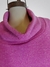Polerón Lanilla Hilos Plata Fucsia ART7720 - Laura Natale Moda