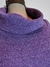 Polerón Lanilla Hilos Plata Violeta ART7721 - Laura Natale Moda