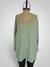 Remeron tipo sweater escote V Verde ART7722 en internet