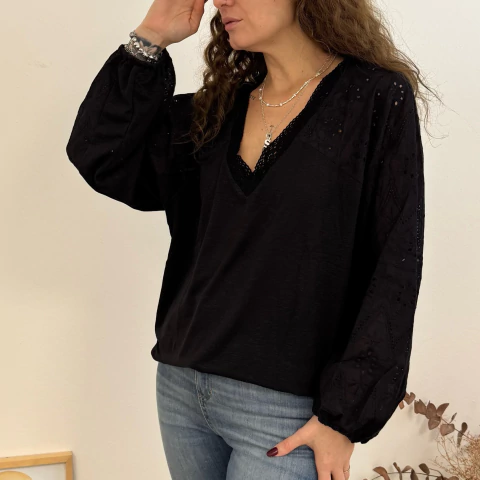 Remera Sorelle Negro - comprar online