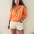 Cardigan Tania Mandarina - comprar online