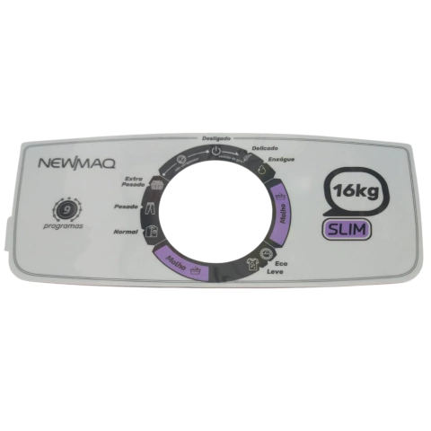 Adesivo Painel Decorativo Lavadora Newmaq 16kg SLIM