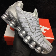 Nike Shox TL 12 Molas Cinza Prata - loja online