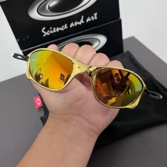 Óculos Juliet Double x 24k Dourada