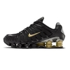 Nike Shox TL 12 Molas Preto Dourado Refletivo