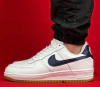 Nike Air Force Branco e Azul Escuro