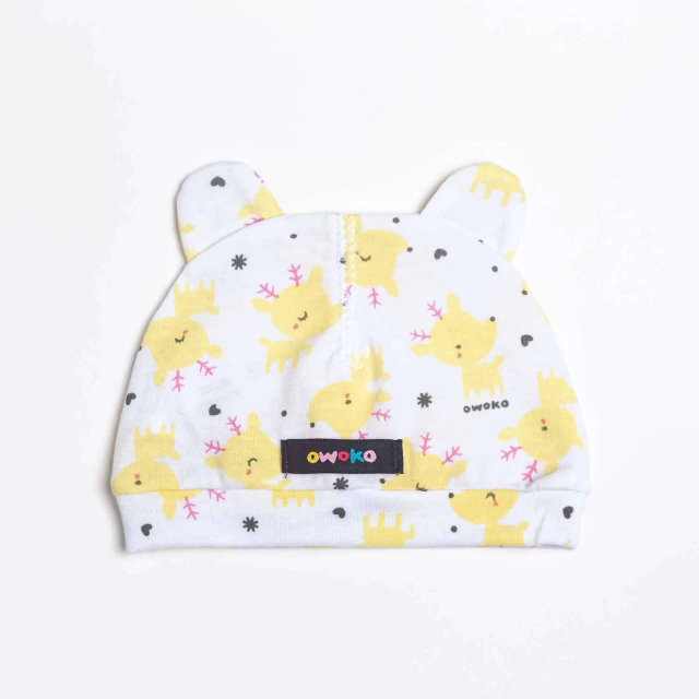Gorrito Ciervitas Blanco 0 a 24 meses