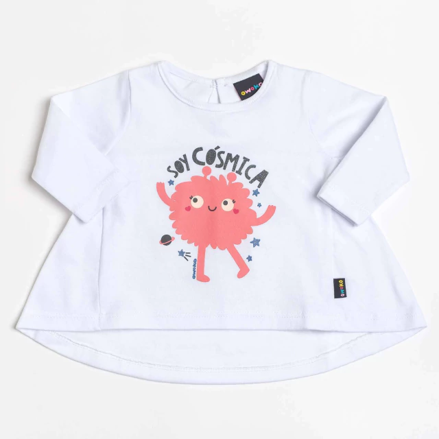 Remera Cosmica Blanco 0 a 24 meses