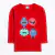 Remera Monstruos Rojo 2 a 8 Años