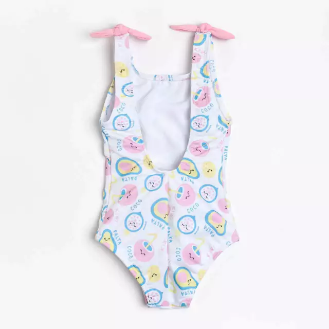Traje de baño Frutal Blanco 2 a 8 años — imagen 2