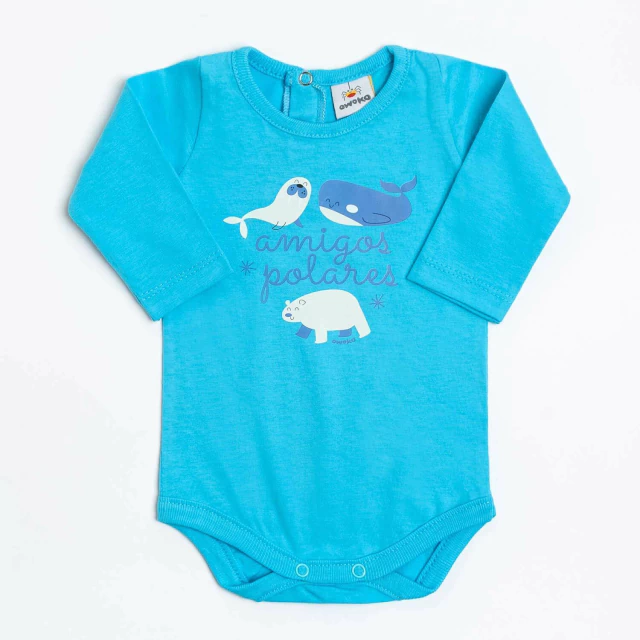 Body Polar Celeste 0 a 18 meses
