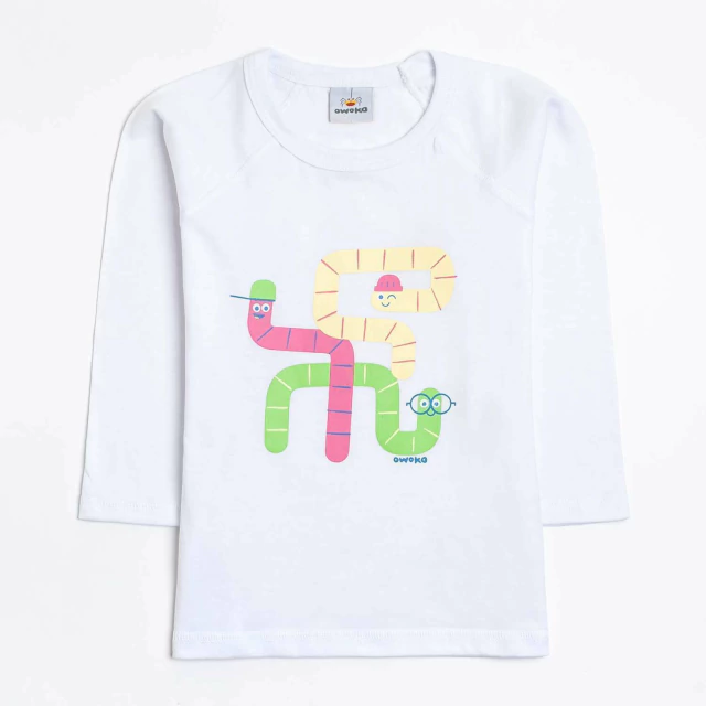 Remera Enredados Blanco 2 a 8 años