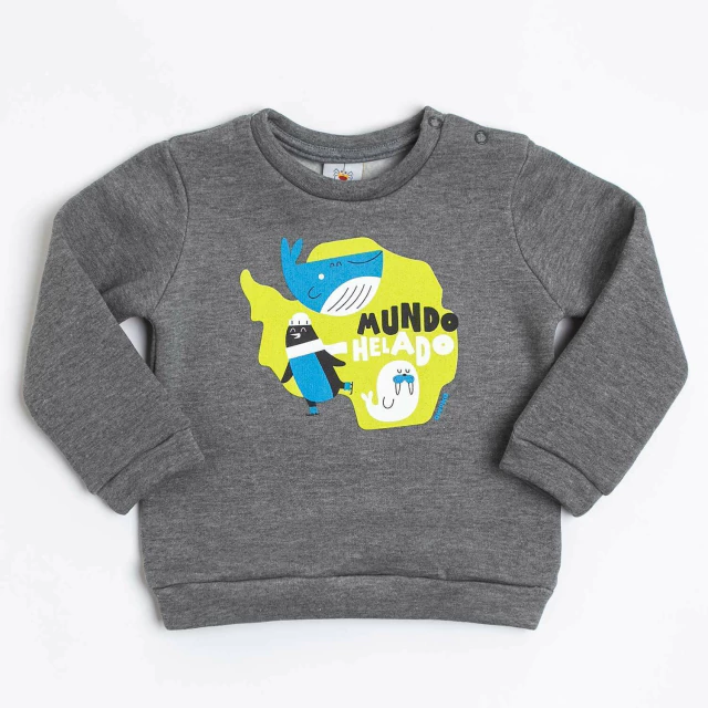 Buzo Mundo Helado Gris 2 a 8 años