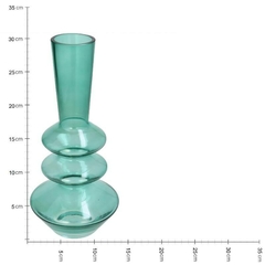 FLORERO CRISTAL VERDE - tienda online