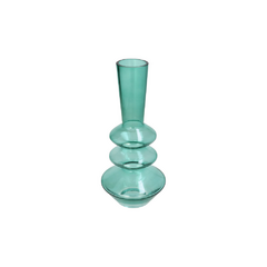 FLORERO CRISTAL VERDE