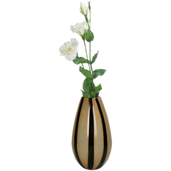 FLORERO VIDRIO RAYADO SALMON - SENTIDO