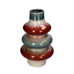 FLORERO CERAMICA ROJO - comprar online
