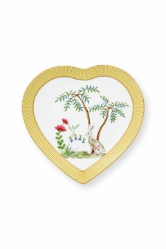 SET 2 PLATOS CORAZON LA MAJORELLE AMARILLO 21.5CM - comprar online