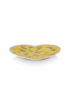 SET 2 PLATOS CORAZON LA MAJORELLE AMARILLO 21.5CM - tienda online