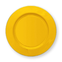 PLATO METAL AMARILLO 32CM - comprar online