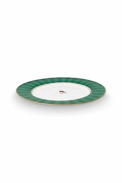 PLATO LOVE BIRDS STRIPES ESMERALDA-VERDE 26.5CM en internet