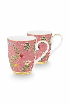 SET 2 MUGS GRANDE LA MAJORELLE ROSA en internet