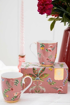 SET 2 MUGS GRANDE LA MAJORELLE ROSA - tienda online