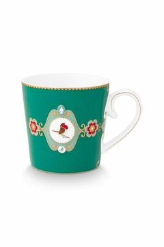 MUG GRANDE LOVE BIRDS MEDALLION ESMERALDA 250ML