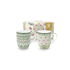 SET 2 MUGS CHICOS LILY&LOTUS 145ML - comprar online