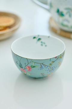 BOWL JOLIE FLOWERS AZUL 12CM - comprar online