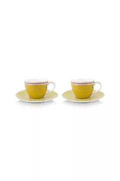 SET 2 TAZAS DE ESPRESSO LA MAJORELLE AMARILLO