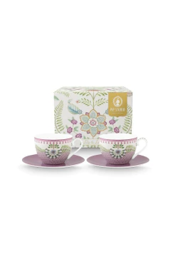 SET/2 TAZA C/PLATO LILY&LOTUS 280ML - SENTIDO
