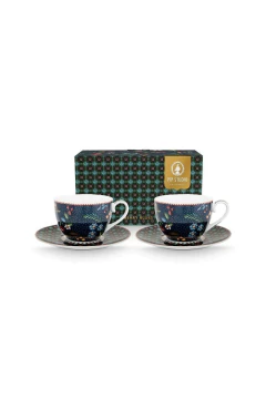 SET/2 TAZA C/PLATO BERRY BLUES 280ML en internet