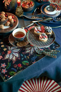 Imagen de SET/2 TAZA C/PLATO BERRY BLUES 280ML