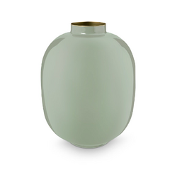 FLORERO METAL VERDE 32CM - comprar online