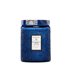 VELA MEDITERRANEAN LEMON EN FRASCO DE VIDRIO MEDIANA - comprar online