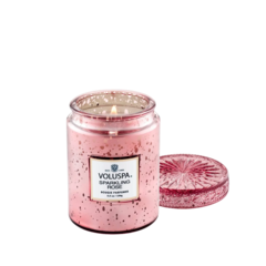 SPARKLING ROSE VELA FRASCO VIDRIO CHICA en internet