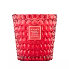 CHERRY GLOSS VELA EN FRASCO DE VIDRIO GRANDE