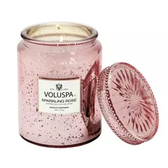 SPARKLING ROSE VELA EN FRASCO DE VIDRIO MEDIANA - comprar online