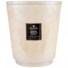 SANTAL VANILLE VELA EN FRASCO DE VIDRO GIGANTE