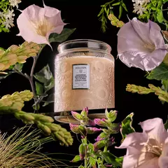 JASMINE MIDNIGHT VELA EN FRASCO DE VIDRIO GRANDE - tienda online
