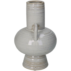 FLORERO CERAMICA BEIGE - comprar online
