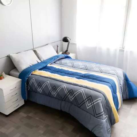 Acolchado Estampado City Blanco - comprar online