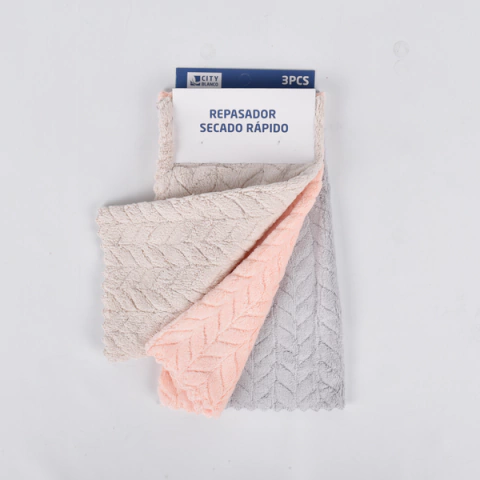 Pack x 3 Repasador City Blanco ESPIGA - Blanco Galil