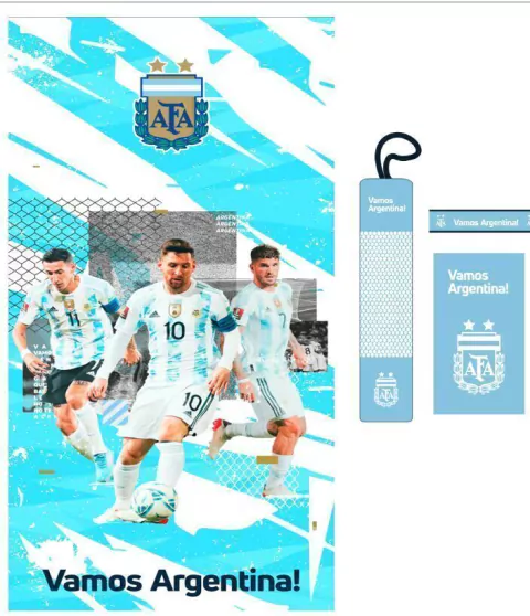 Toallon Secado Rapido + Bolso AFA ARGENTINA - Blanco Galil